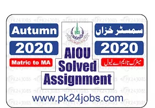 9408 AIOU Solved Assignment Autumn 2020 B.Ed